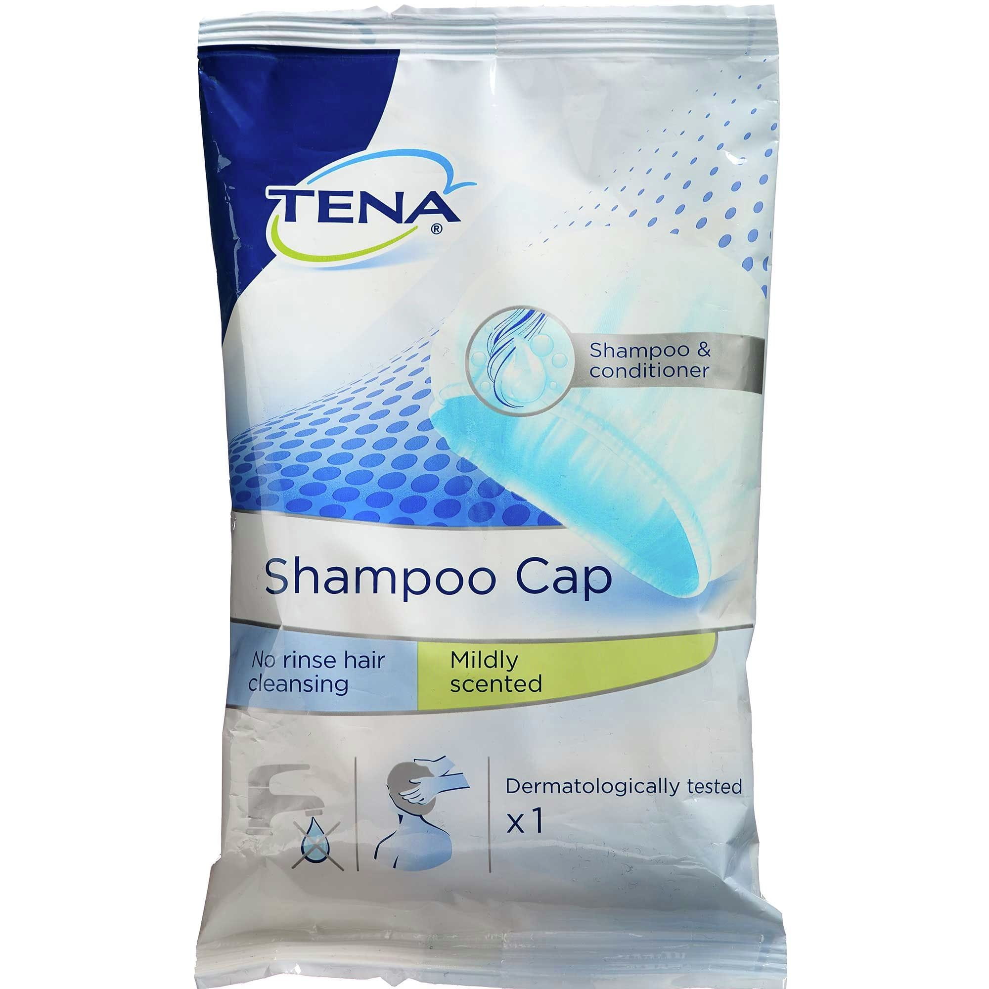 Tena shampoo shop cap