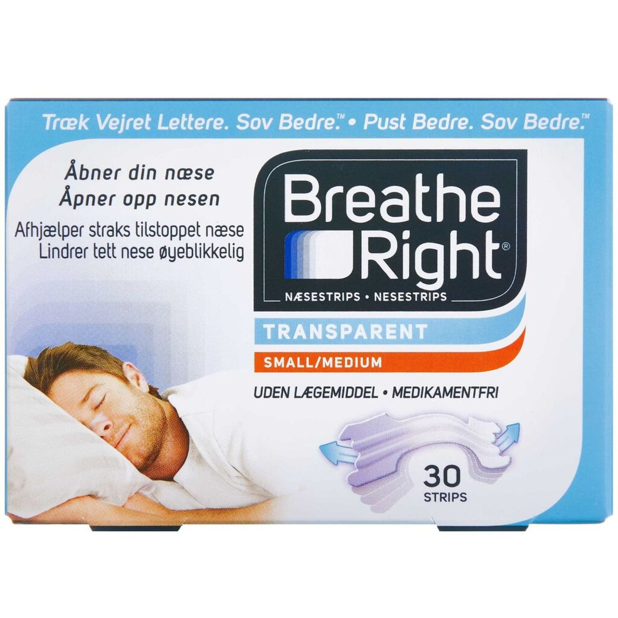 Breathe Right Næsestrips 30stk