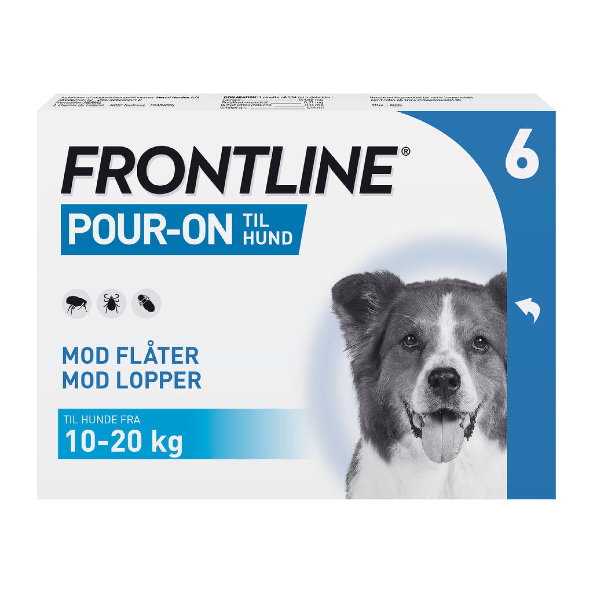 diagram Opfattelse Tyr Frontline Frontline Pour-On Vet 100Mg/ 6X1,34ML HUN