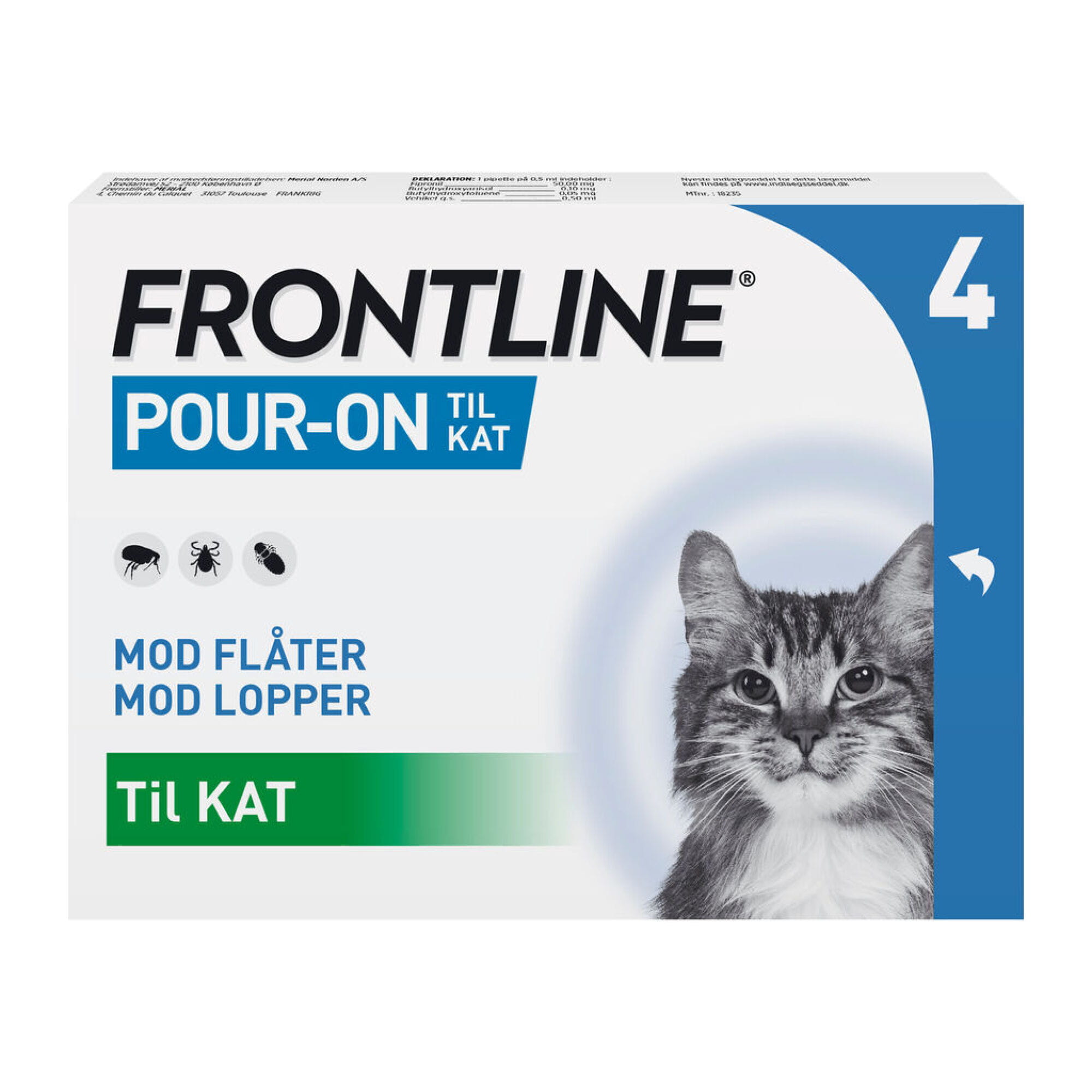 Frontline Pour-On 100Mg/Ml 4X0,5ML